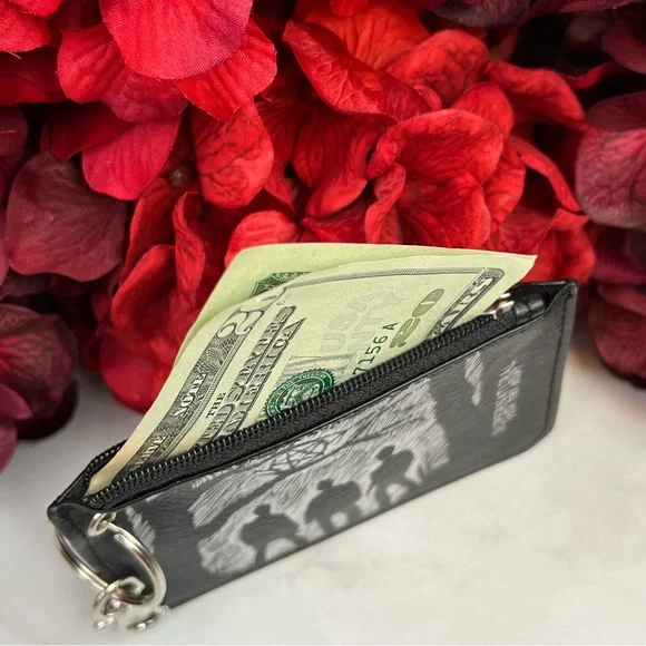 Supernatural Black Slim Zip Wallet Keychain - Picture 10 of 14